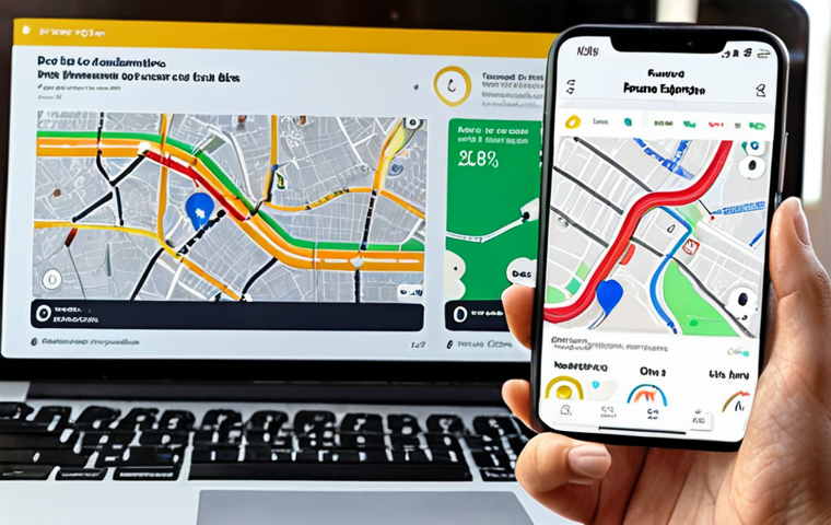 **Prompt:** A vibrant, interactive dashboard displaying real-time traffic data in a bustling city. Charts and graphs showcase traffic flow, congestion points, and alternative routes. Drivers are seen using mobile apps to navigate the city efficiently. Focus on accessibility and ease of use, demonstrating how citizens can use open data to improve their commutes. Consider a style similar to modern data visualization infographics.