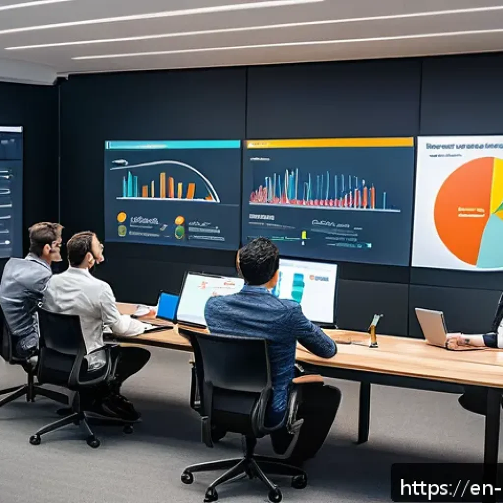 오픈 데이터 활용을 위한 세미나 개최 - A modern business seminar room filled with diverse professionals attentively participating in an ope...